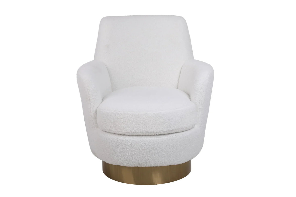 Teddy Swivel Barrel Chair, Swivel Accent Chairs Armchair For Living Room - Furniture Home Direct
