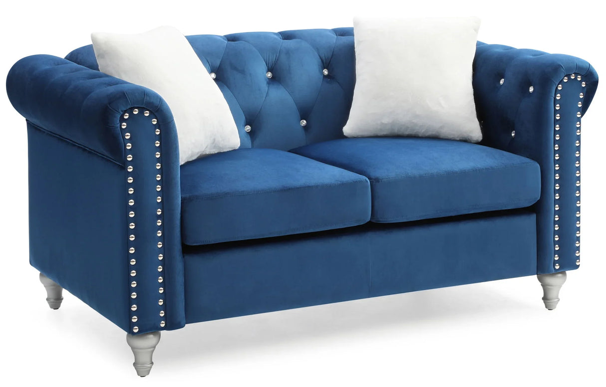 Stylish Contemporary Loveseat - Furniture Home Direct