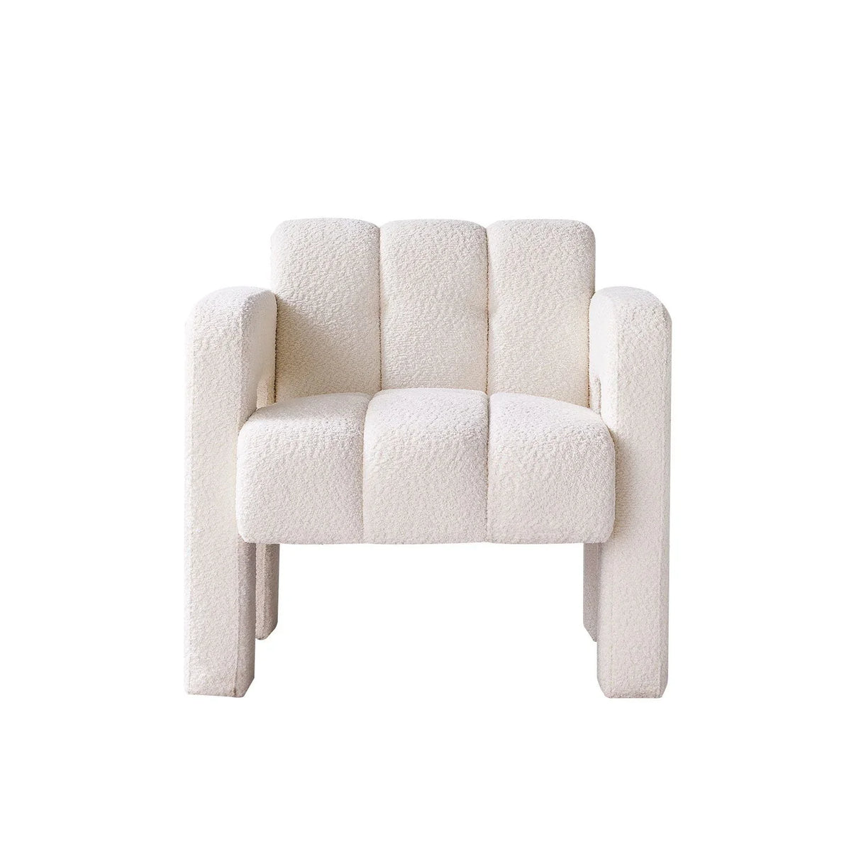 31.10" Boucle Upholstered Accent Chair - Furniture Home Direct