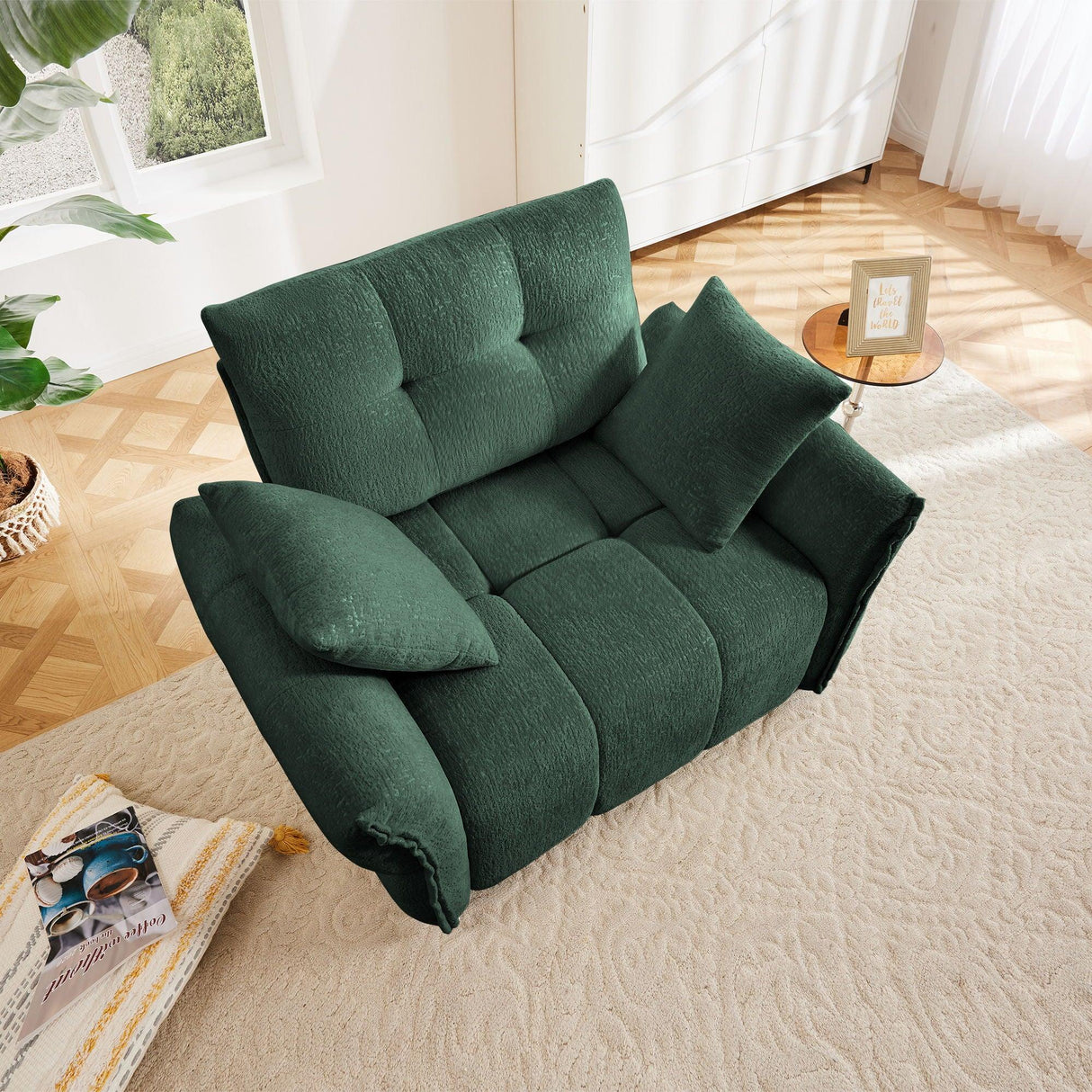 Modern Ergonomic Single Seater Sofa With High Resilience Cushions - Furniture Home Direct