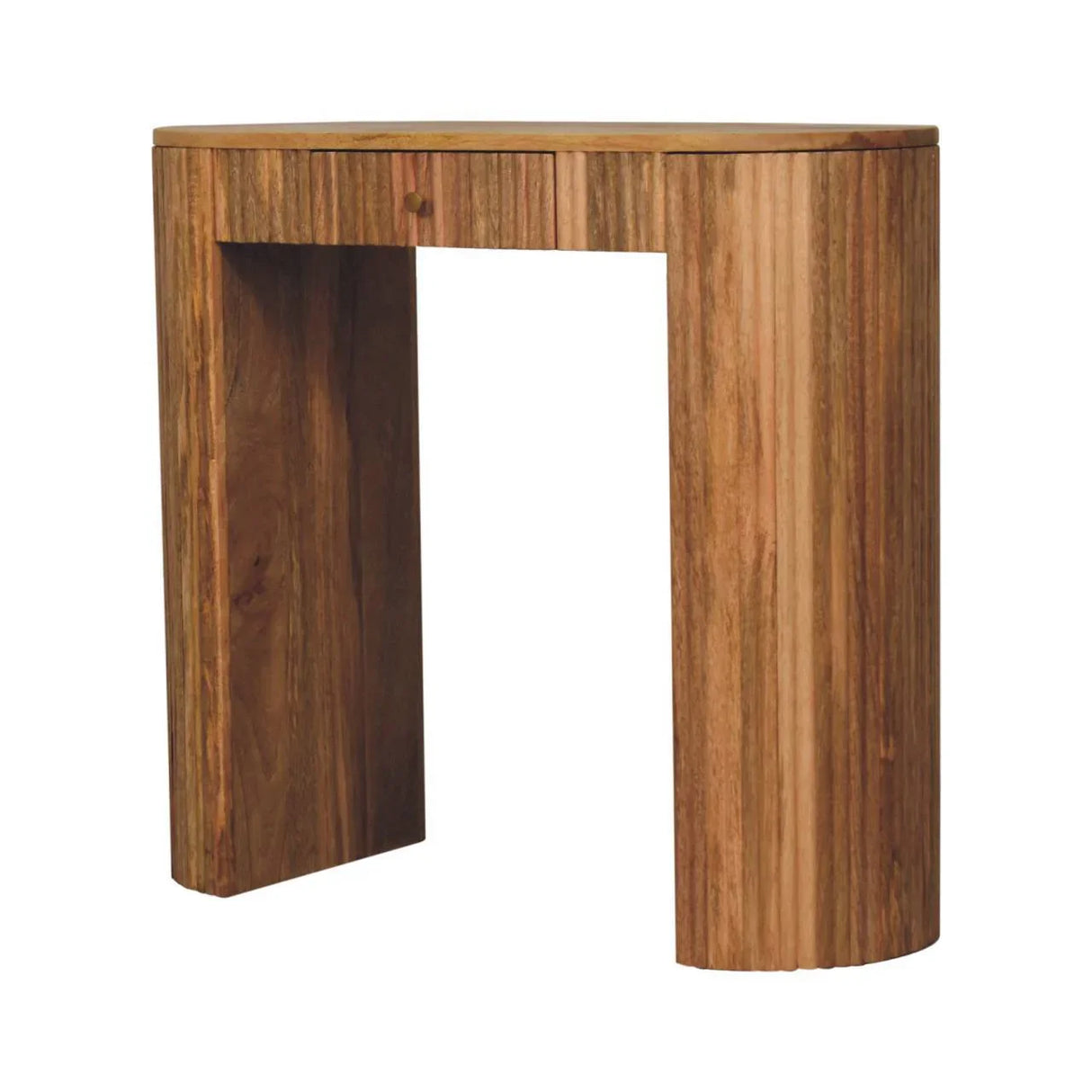 Soba - Straight Console Table - Oak - Furniture Home Direct
