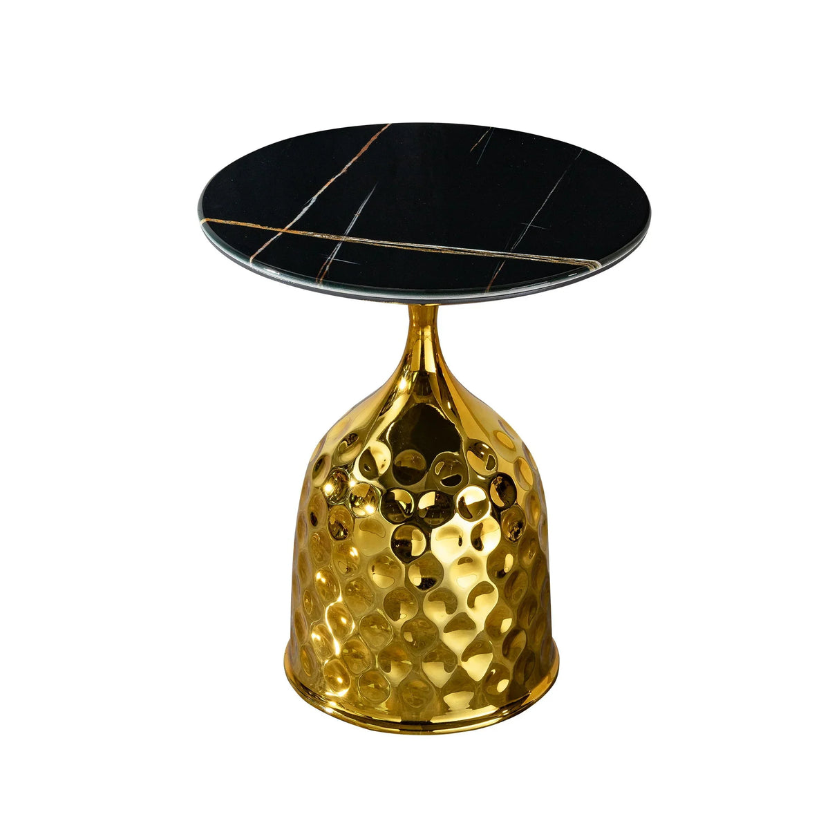 Nordic Style Iron Round Tray Coffee Table Carbon Steel - Gold - Furniture Home Direct