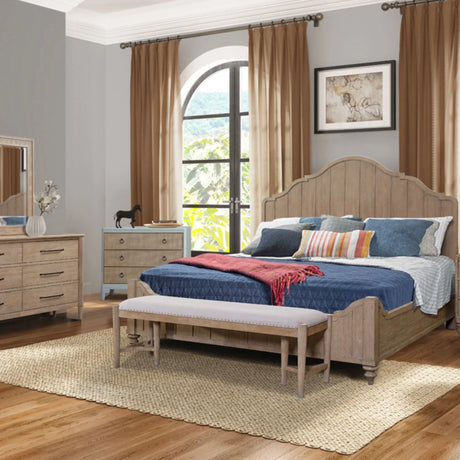 Elegant Design Panel Bed With Transitional Casual Design - Furniture Home Direct