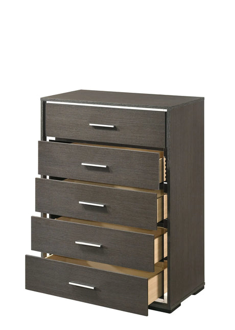 Escher - Chest - Gray / Oak - Furniture Home Direct