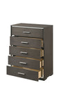 Escher - Chest - Gray / Oak - Furniture Home Direct