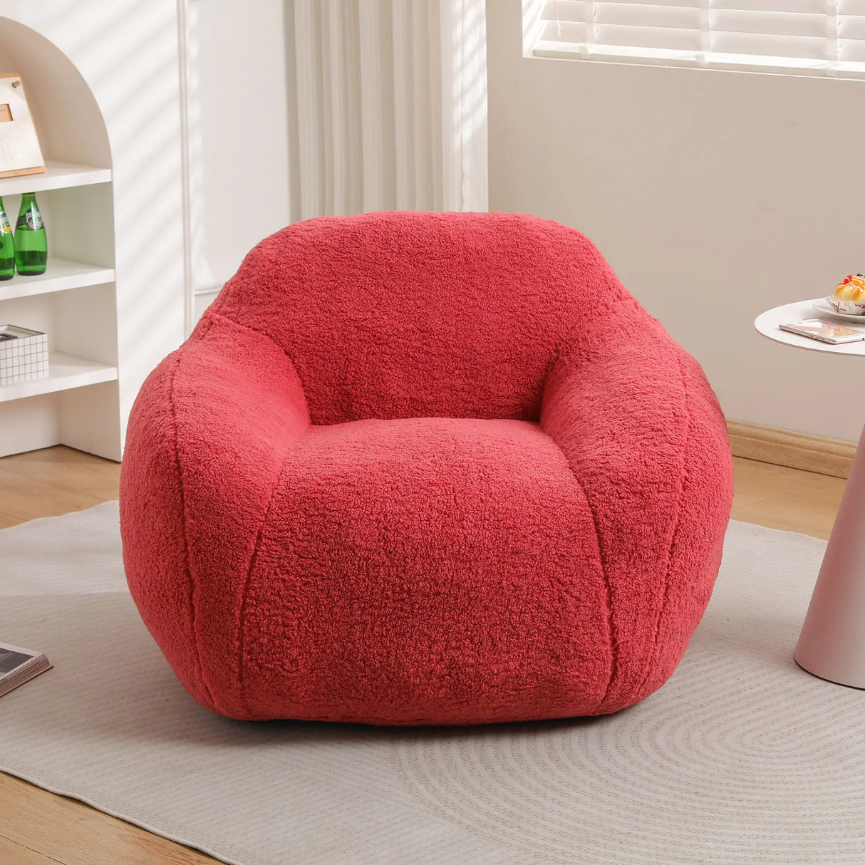 Giant Bean Bag Chair, Spacious Memory Foam With Armrests - Furniture Home Direct