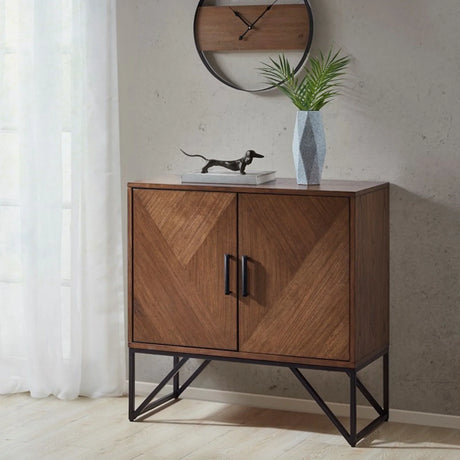 Krista - Accent Cabinet With Magnetic Doors - Brown - Furniture Home Direct