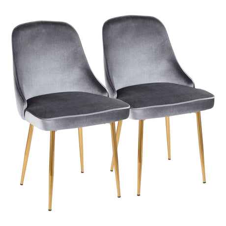 Marcel - Contemporary / Glam Dining Chair (Set of 2) - Furniture Home Direct