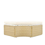 Outdoor Daybed With Retractable Canopy Cushions Beige - Furniture Home Direct