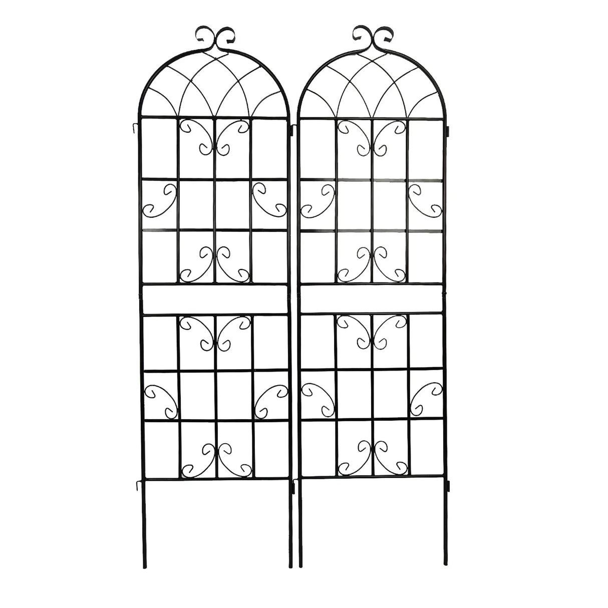 Metal Garden Rustproof Trellis For Climbing Plants Outdoor Flower Support - Furniture Home Direct