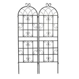 Metal Garden Rustproof Trellis For Climbing Plants Outdoor Flower Support - Furniture Home Direct