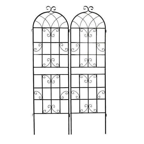 Metal Garden Rustproof Trellis For Climbing Plants Outdoor Flower Support - Furniture Home Direct