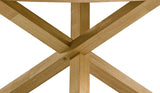 Kasem - Round Dining Table - Oak - Furniture Home Direct