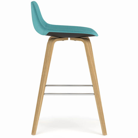 Randolph - Bentwood Counter / Bar Height Stool (Set of 2) - Blue - Furniture Home Direct