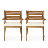 Outdoor Dining Set With Coffee Table And 2 Chairs - Teak
