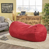 Jasper - Traditional Cylindrical Suede Bean Bag - Furniture Home Direct