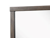 Square Mirror With Knotty - Brown - Furniture Home Direct
