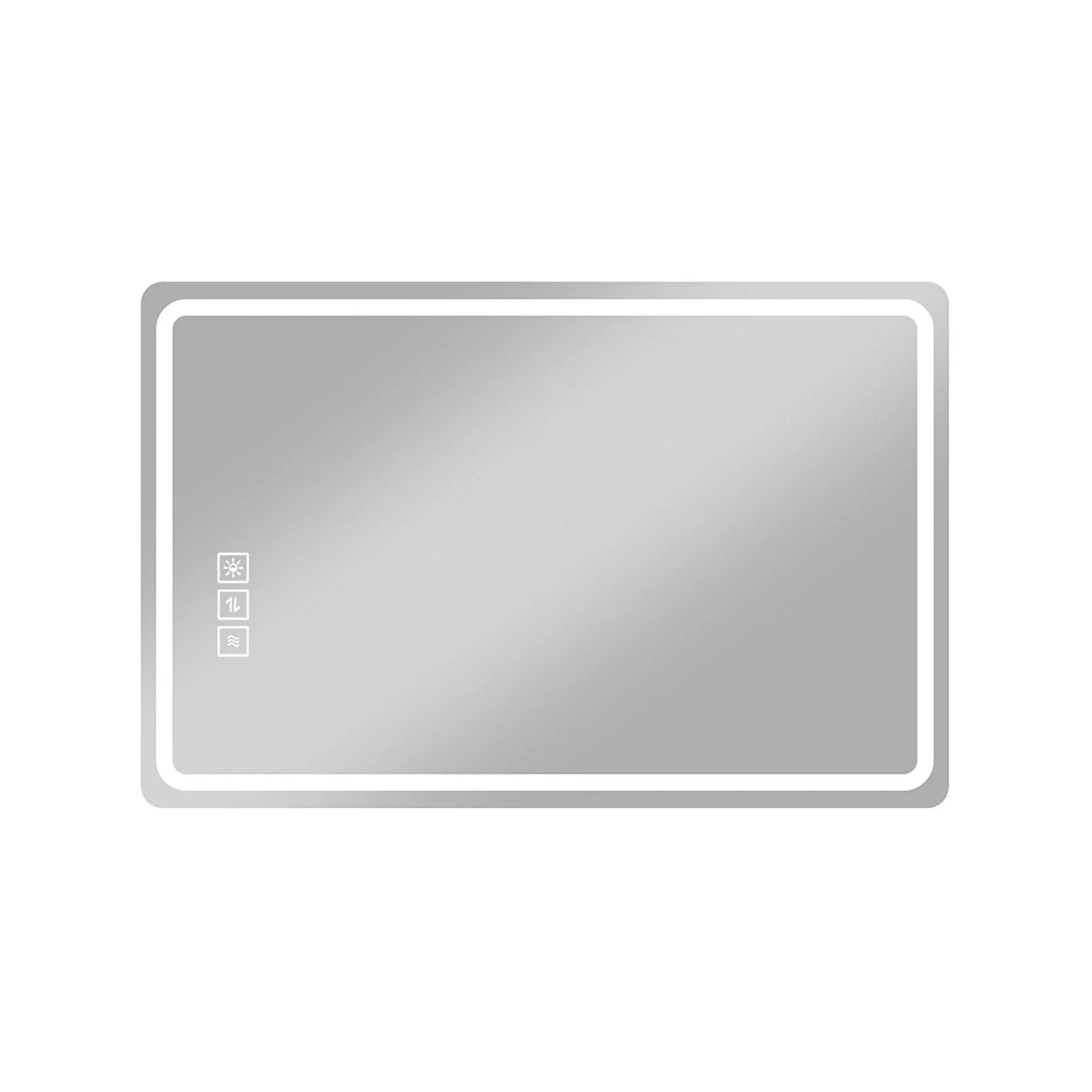 Bathroom Mirror Vanity Mirrors With Front Lights, Wall Mounted, Anti-Fog, Frameless, Horizontal Or Vertical - Furniture Home Direct