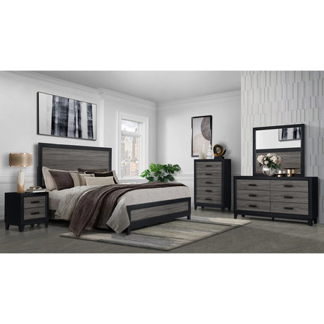 Soluto - Chest - Gray / Black - Furniture Home Direct