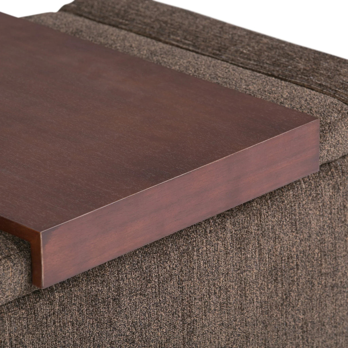 Bretton - Lift Top Storage Ottoman - Deep Umber Brown - Furniture Home Direct