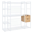 Open Style Wardrobe With Hanging Rails, Shelves And Drawers - Furniture Home Direct