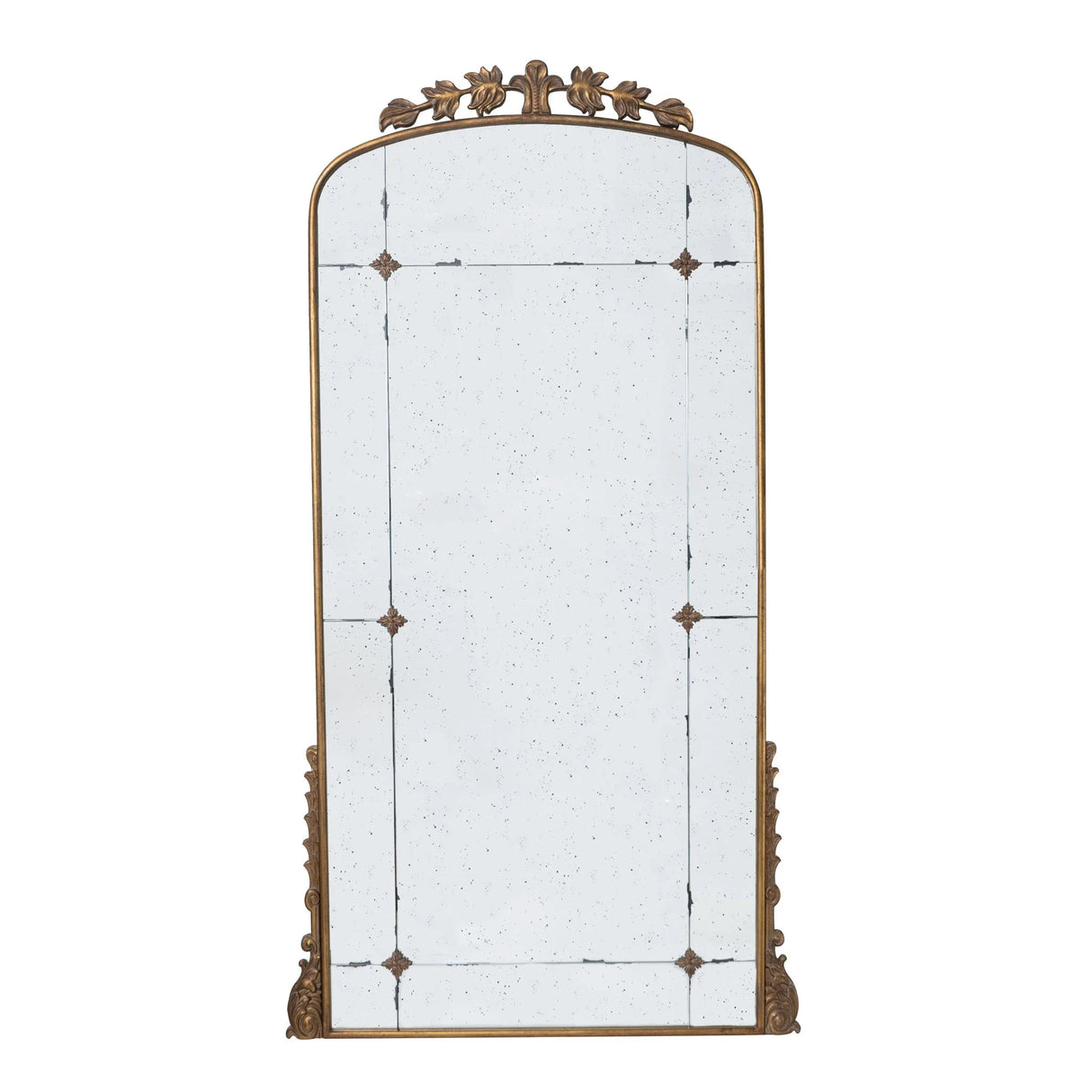 Lavish - Full Length Mirror, AntiqueMetal Floor Mirror For Living Room, Bedroom - Gold - Furniture Home Direct