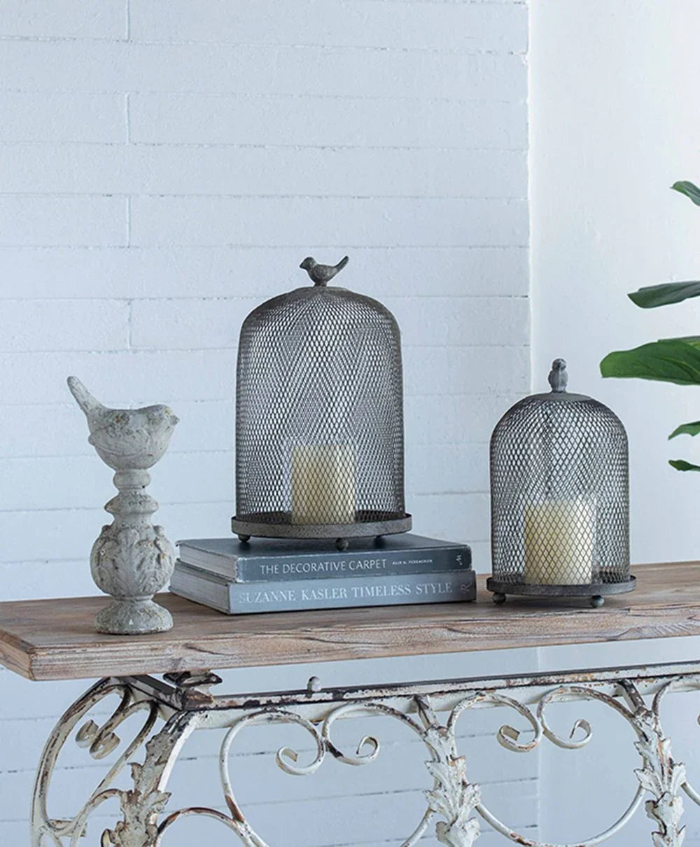 Ophira Sparrow Candle Holders (Set of 2) - Antique Gray - Furniture Home Direct