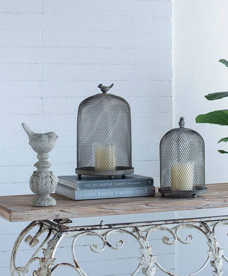 Ophira Sparrow Candle Holders (Set of 2) - Antique Gray - Furniture Home Direct
