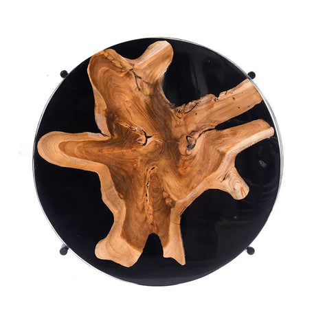 Side Table - Black / Brown - Furniture Home Direct