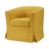 Tucker - Woven Fabric Swivel Barrel Chair - Furniture Home Direct