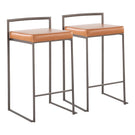 Fuji - Industrial Stackable Counter Stool Elegant Design - Furniture Home Direct