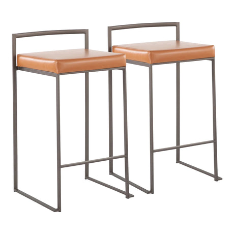 Fuji - Industrial Stackable Counter Stool Elegant Design - Furniture Home Direct