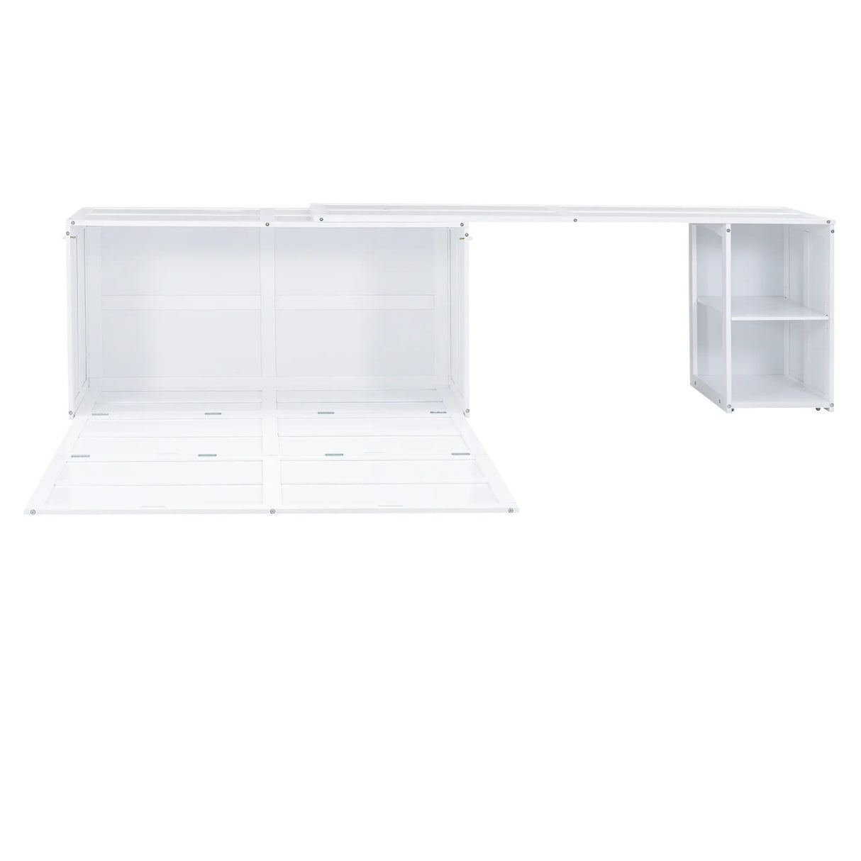 Modern Cabinet Bed With Desk and Storage - Queen Size - Furniture Home Direct