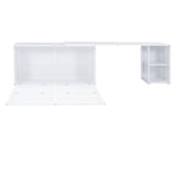 Modern Cabinet Bed With Desk and Storage - Queen Size - Furniture Home Direct