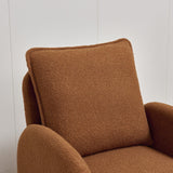 Modern Sherpa Upholstered Accent Chair, Comfortable Living Room Armchair, Lounge Chair For Bedroom, And Office - Furniture Home Direct