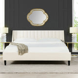 Aspen - Vertical Tufted Modern Headboard Platform Bed Set - Furniture Home Direct