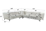 Atronia - Sectional Sofa With 4 Pillows - Beige - Furniture Home Direct