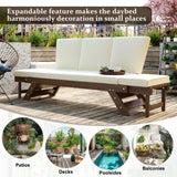 Outdoor Sofa with Adjustable Armrests - Beige - Furniture Home Direct