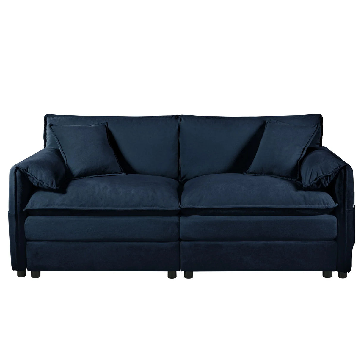 Modern Oversized Chenille Loveseat Sofa With Deep Seat And Diy Combination - Furniture Home Direct