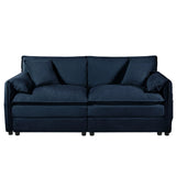 Modern Oversized Chenille Loveseat Sofa With Deep Seat And Diy Combination - Furniture Home Direct