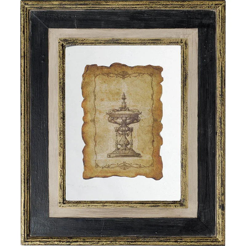 Lucian - Framed Antiqued Sculpture Print - Furniture Home Direct
