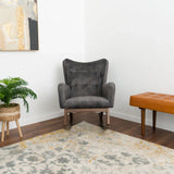 Alistair - Rocking Chair - Brown / Dark Gray - Furniture Home Direct