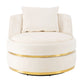 360 Degree Swivel Over Sized Upholstered Barrel Chair - Furniture Home Direct