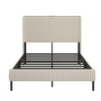 Platform Bed With Metal Frame And Charging Station - Furniture Home Direct