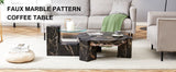 Detachable Double-Decker Black Patterned Coffee Table - Furniture Home Direct
