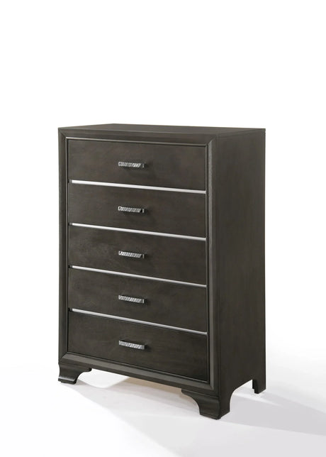 Carine II - Chest - Gray - Furniture Home Direct