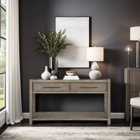 Cypress Lane - Console Table - White Oak - Furniture Home Direct
