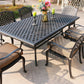 Rectangular 6 Person 85.83" Long Dining Set With Cushions - Furniture Home Direct