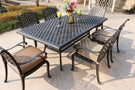 Rectangular 6 Person 85.83" Long Dining Set With Cushions - Furniture Home Direct
