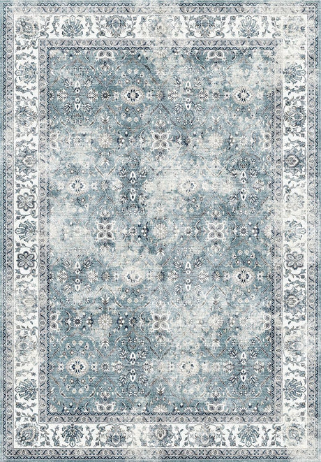 Toucan - Washable Non - Slip Area Rug, Elegant Design - Silver - Furniture Home Direct